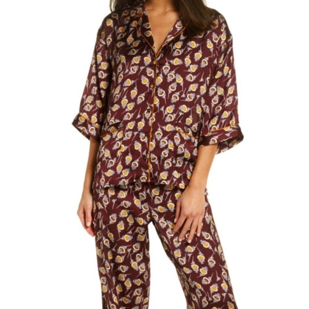 Chelsea28 Silky Print Pajama‎ Set S